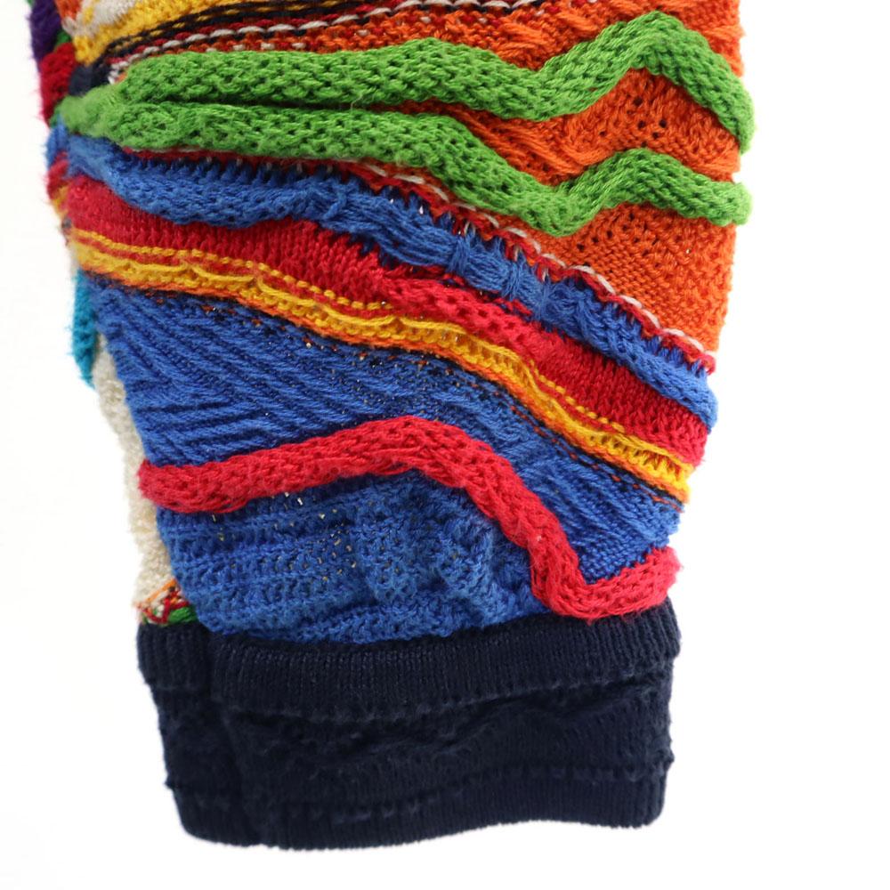 Coogi 90s Australian Made Old 3D V-neck 3D Knit Cardigan Long Sleeve Men's Used
