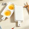 Office Breakfast Maker Microwave Egg Poacher 2‑Cavity Steamer Cooker with Lid & Handle Oil Free Boiler Mold Quick Kitchen Gadget for Home Dorm