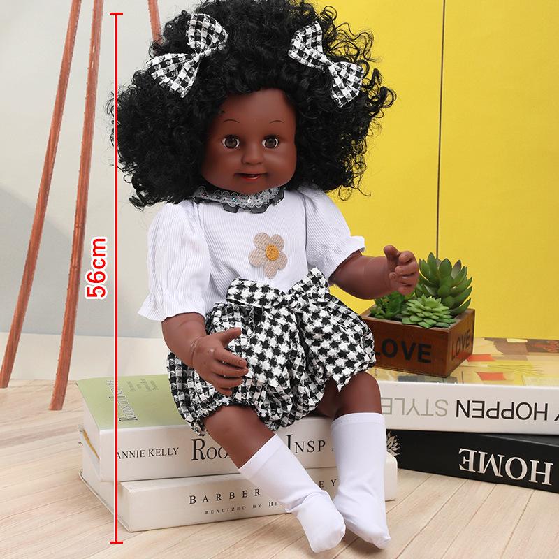 56cm Reborn Simulation Barbie Baby Doll Gift Set - Soft Gel Toy for Girls