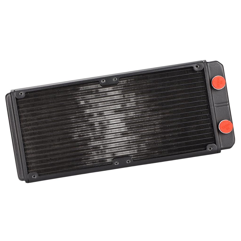 Chłodnica Wodna 18 Rurek Test Ciśnieniowy 1bar Chłodzenie Wodne CPU z Gwintem G1 4 do Montażu Wentylatora 12cm