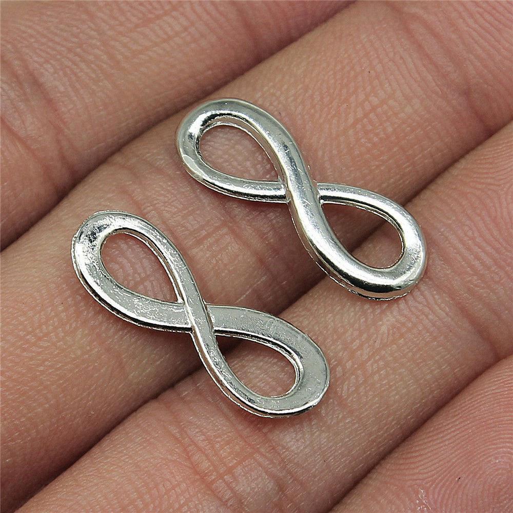 Accessories Parts Infinity Heart Love Connector Minimalist Jewelry Components QA027