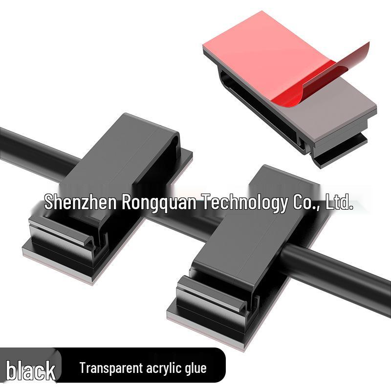 Klip do Organizacji Przewodów i Kabli Sieciowych Kamery Samochodowej na Deskę Rozdzielczą - Zarządzanie Kablami na Biurko