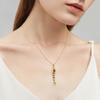 Creative Swinging Fish Pendant Necklace Colorful Copper Alloy Jewelry For Women Fashionable Dynamic Neckchain