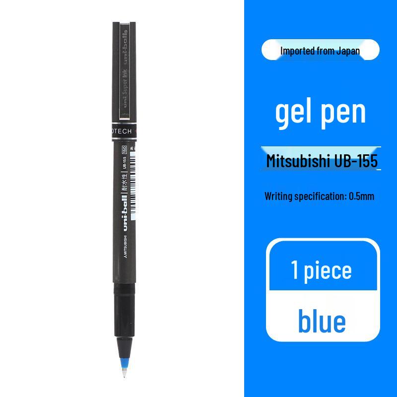 Mitsubishi Uni Rollerball Pen 0.5mm, Water-Based, Japan – UB155 0.5mm синий