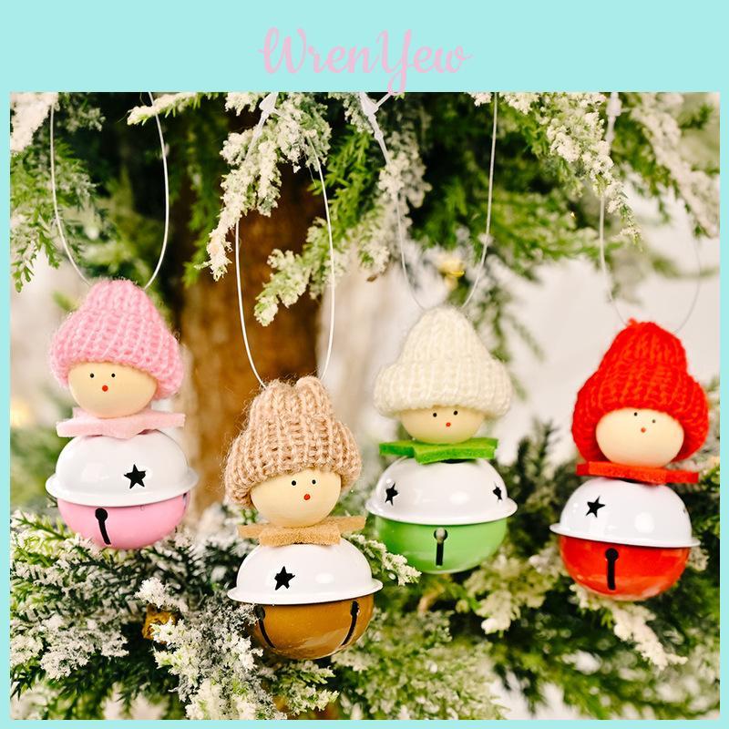 Charming Family Decoration Knitted Hat Bell Ornaments For Christmas Trees And More