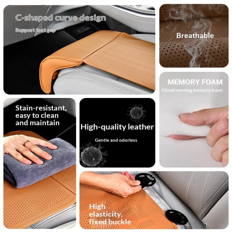 Car Seat Cushion With Leg Support Universal Seat Protection Cover Extension Leg Rest Padding Relieve Fatigue Auto Accessories