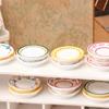 5Pcs 1/12 Dollhouse Mini Simulation Plates Dishes Model Kitchen Accessories For Doll House Decoration Kids Pretend Play Toys