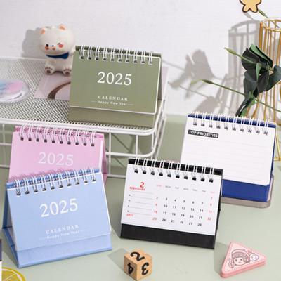 2025 Schreibtischkalender Flip-Top-Spulenkalender Zeitplanplaner Aufgabenliste Notizblock Zeitmanagement-Organizer