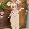 30cm BJD Toddler Princess Doll with Long Hair and Flower Accessory
