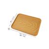 Rectangular PP Plastic Faux Wood Serving Tray