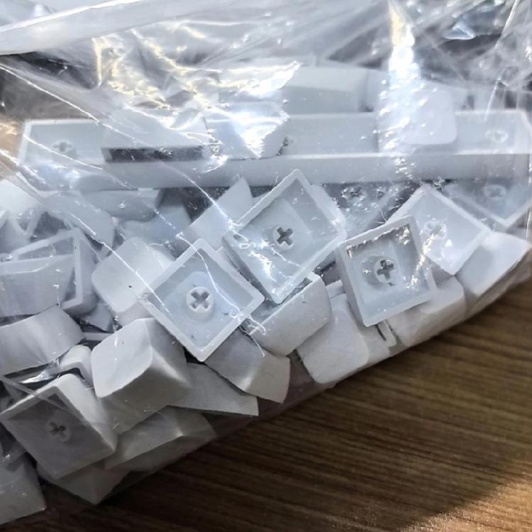 104 Key Blank White Keycaps Set XDA Height No Lettering Fits Most Mechanical Keyboards Minimalistic Blank Keycaps