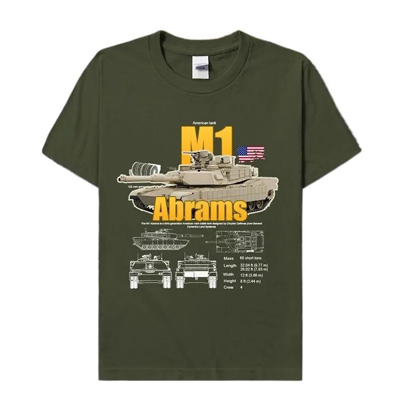 

US Army M1 Abrams Main Battle Tank TShirt 100 Cotton ONeck Summer Short Sleeve Casual Mens Tshirt Size S3XL 4XL