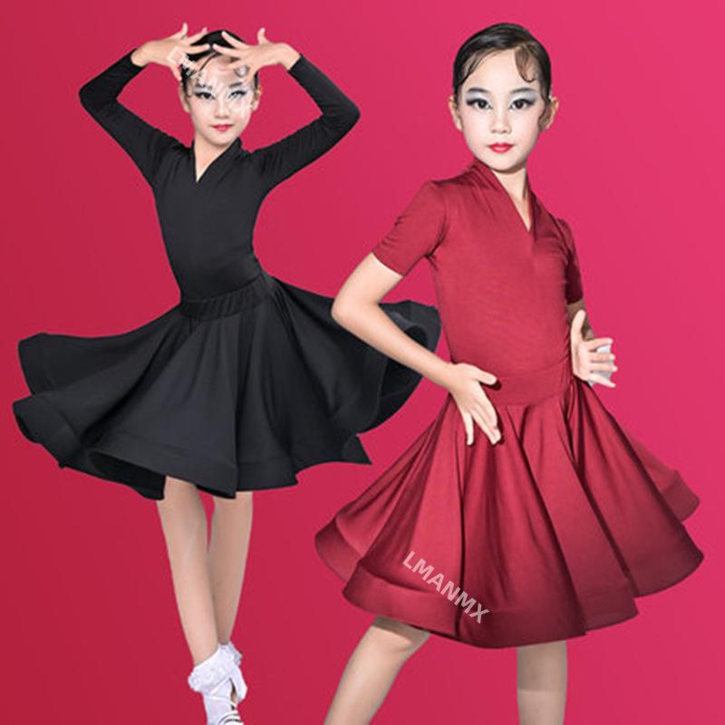 Girl Latin Dance Training Costume Children's Performance Costume Competition Regulations Latin Dance Dress