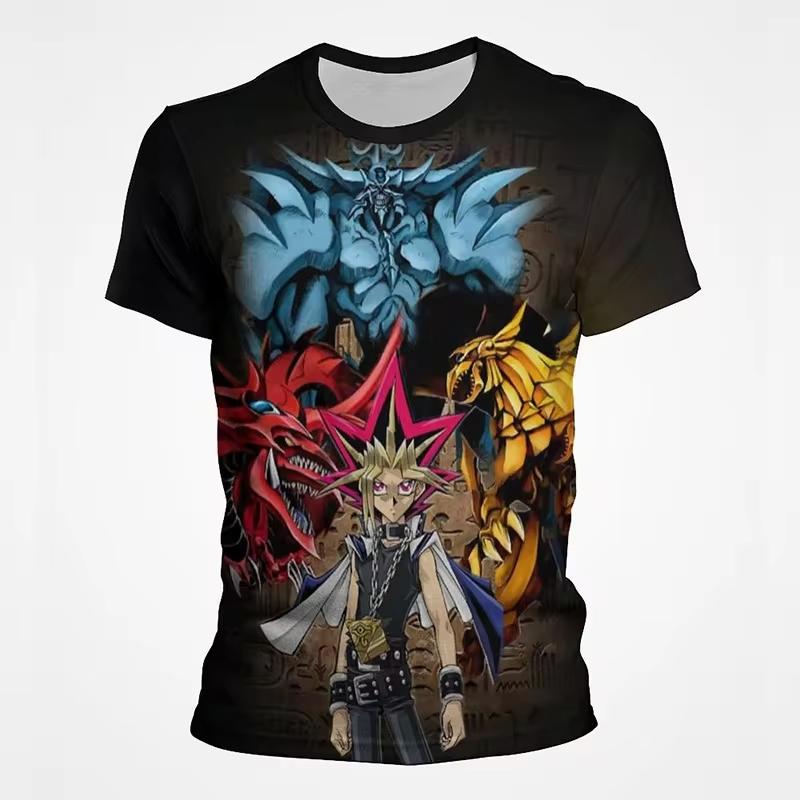 Anime Yu Gi Oh 3D Print T-Shirt Men Women Casual Fashion Short Sleeve Casual T Shirts Oversized Harajuku Tees Tops Kid Clothing