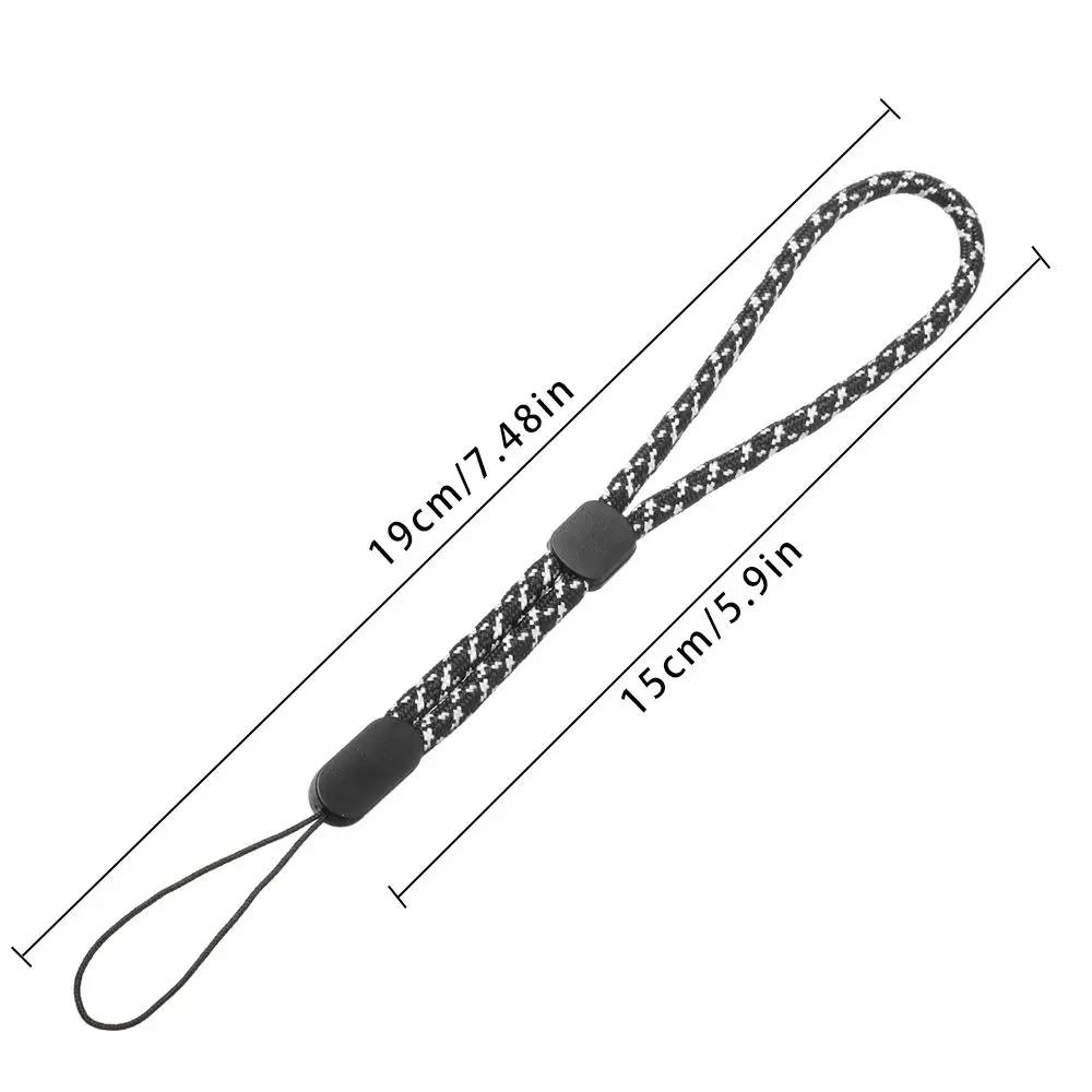 5pcs Adjustable Key Lanyard Short Braid Bottle Lanyard Necklace Wrist Strap U Disk Lanyard Phone Lanyard