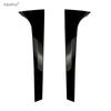 Black Rear Window Deflector Spoiler Side Splitter Wing Trim Cover Sticker Body Kit Car Accessories For Skoda Kodiaq 2017 -