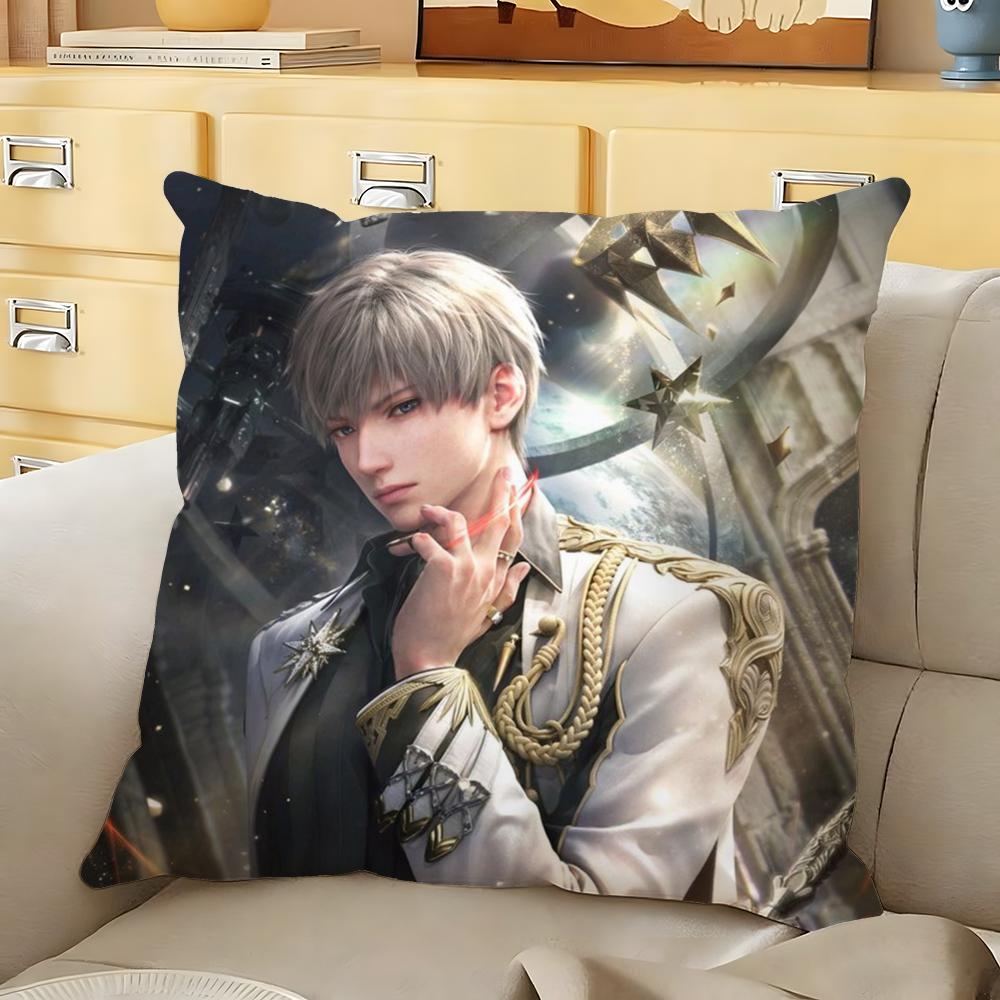 RRafayel Love DDeepspace Cushion Cover Soft Durable Reversible Pillow Cover Home Car MultiScene Daily Comfort Pillowcase
