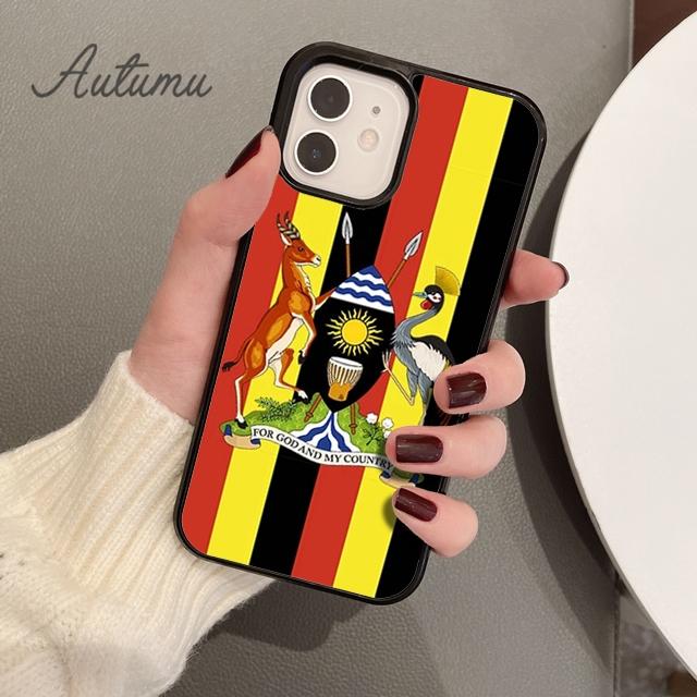 

Чехол для телефона на тему Национального флага и герба Уганды для iPhone 17 Air 15 16 11 12 13 14 Pro Max Plus coque Fundas iPhone 13