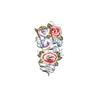 Flower Arm Tattoo Sticker Large Flower Red Rose Body English Arm Chest Cover Waterproof Simulation Tattoo Sticker