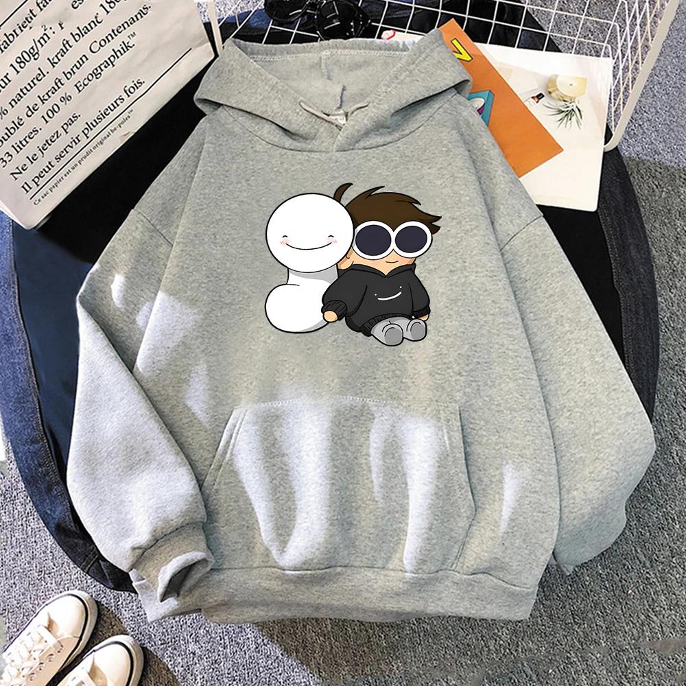 Dream Merch Men's hoodie Dream Smp Vintage Cartoon Loose Hoodie High-quality Casual Sweatshirt