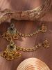 Bohemian Rhinestone Tassel Earrings: Ethnic Beaded Exaggerated Set