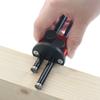 Double Head Wheel Marking Gauge - Aluminum Parallel Line Drawing Tool with Graduated Inch & MM Scale for Woodworking