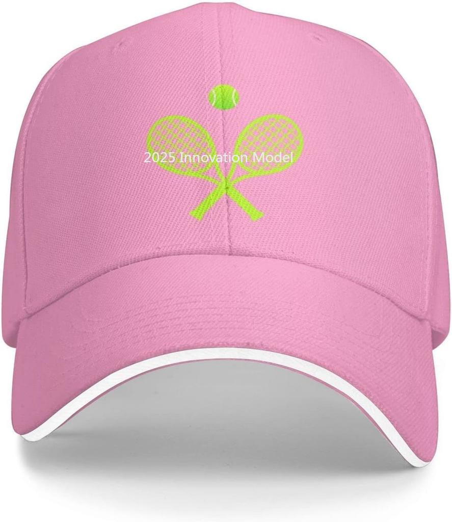 Casquette de Baseball unisexe Amour Tennis Casquette de Baseball réglable Raquette de Tennis Balle pour Unisexe Femmes
