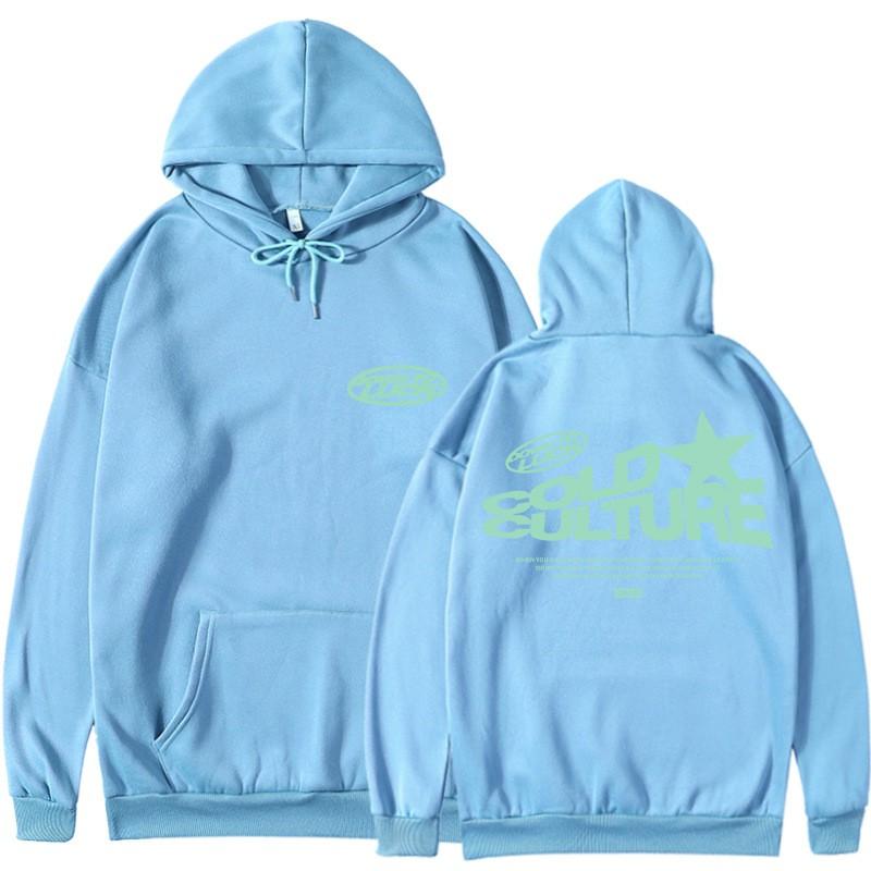 Girls Winter Hoodie Fleece Lined Loose Fit Printed Sweatshirt Streetwear