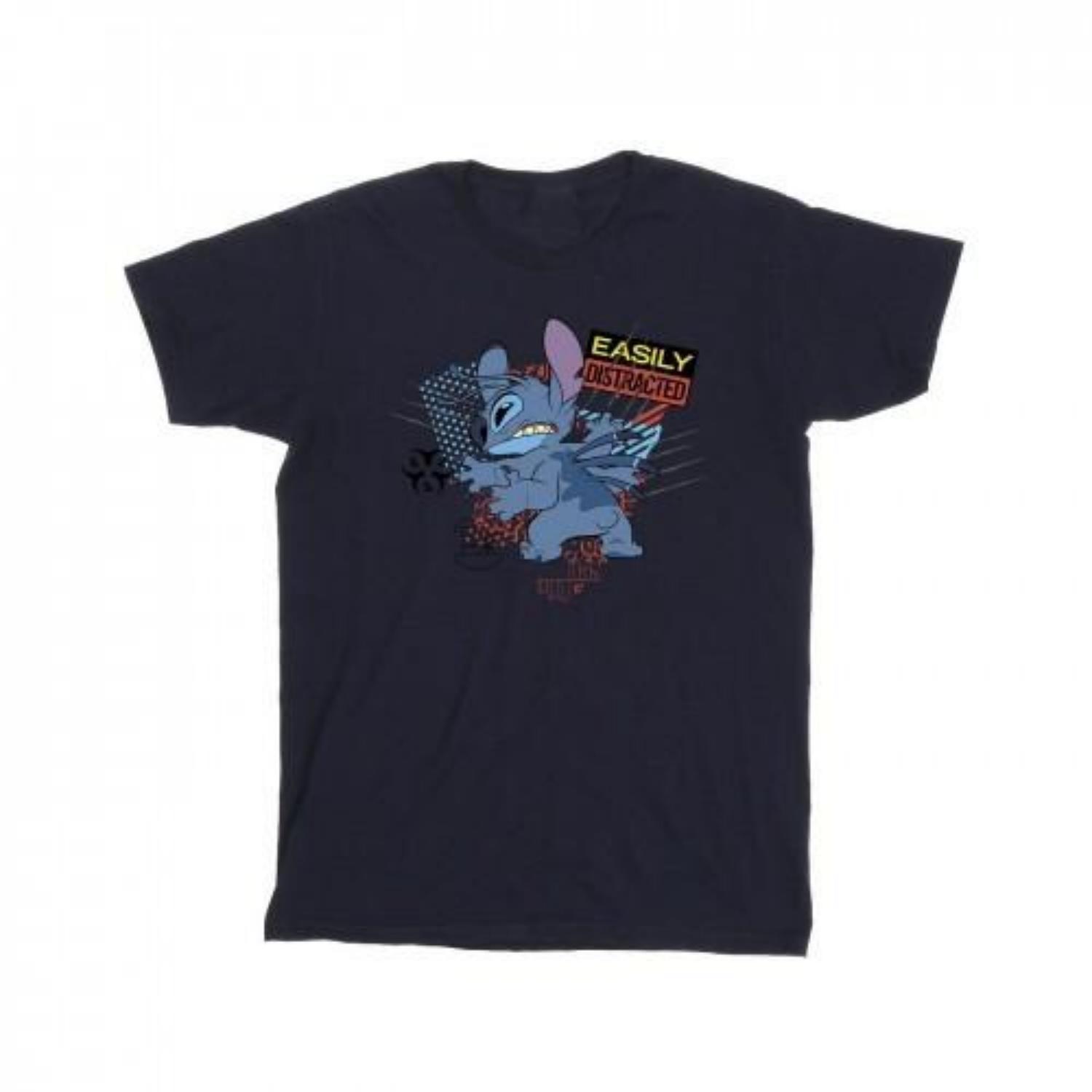 Disney Mens Lilo And Stitch Easily Distracted T-Shirt XXXXL