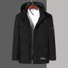 Men's Mid-Length Casual Cotton Jacket - Spring & Autumn, Plus Size, Loose Fit, Outdoor Sports, Dad Style.