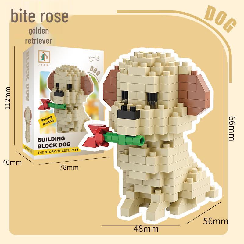 Puppy Cute Dog Series Compatible with LEGO Micro Bricks - Building Blocks Toy for Kids