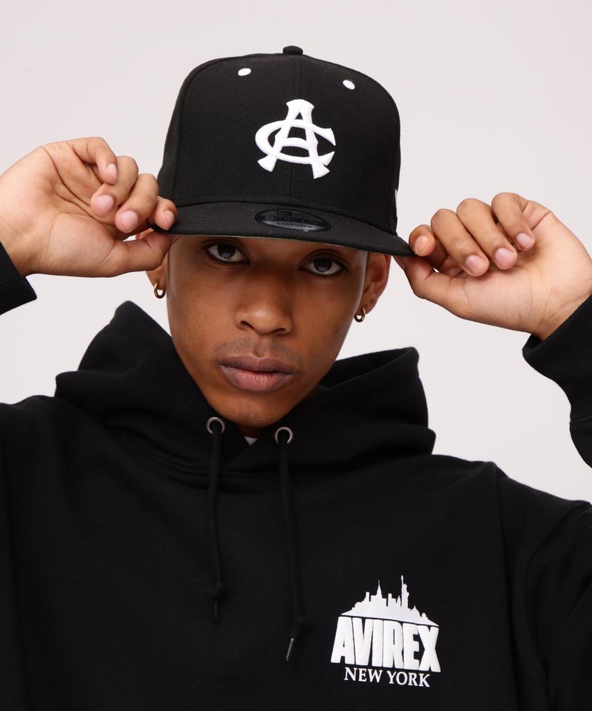 ERA New Era 9FIFTY SNAP BACK CAP TYPE AC Cap F 010 Black [AVIREX] AVIREX×NEW 783-4174003 Men's