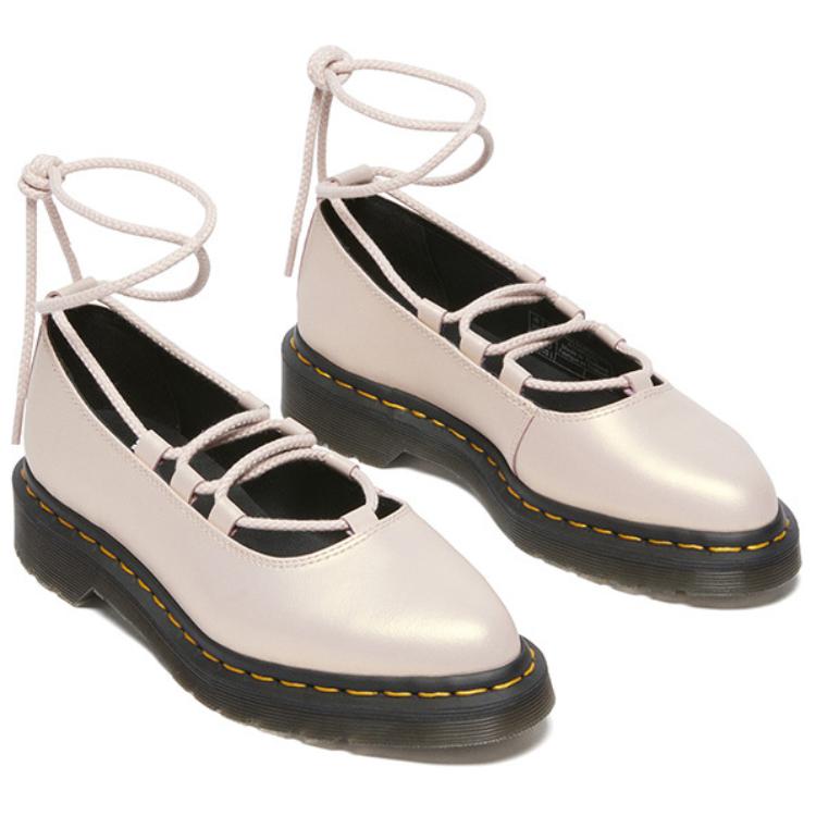 Dr. Martens Elphie II Comfortable Versatile Mary Jane Shoes Women shoes Pink Gold 41090650
