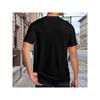 European sizes Comfortable Men's Modern in Texas Graphic Tee - Casual Black Short Sleeve Lightweight Cotton Stylish Summer Shirt Relaxed Fit Tee