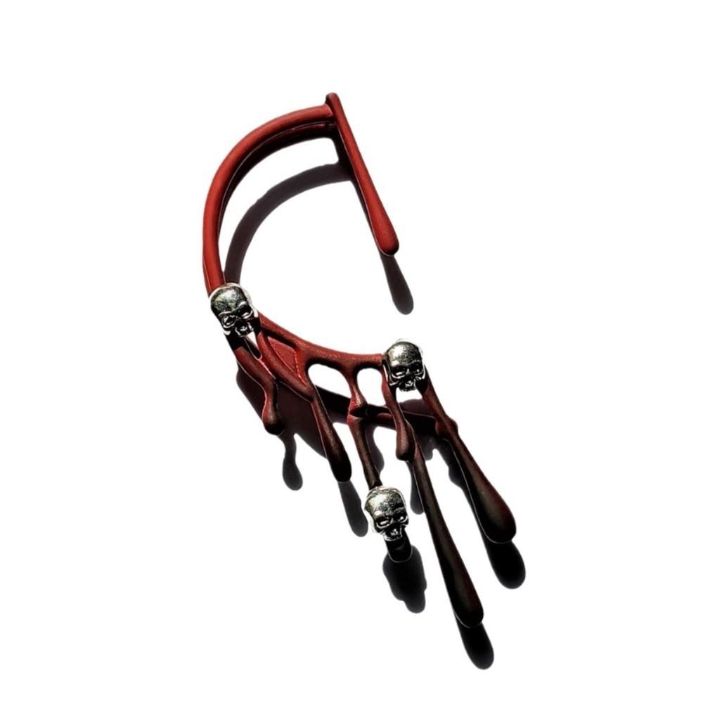 Gothic Exaggeration Lava Earrings Irregular Water Drop Ear Clip Single Ear Cuff Ear Jewelry