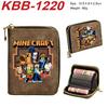 Minecraft Accordion Card Wallet Multi-Slot Zip Coin Purse Durable Large Capacity ID Holder 1pcs