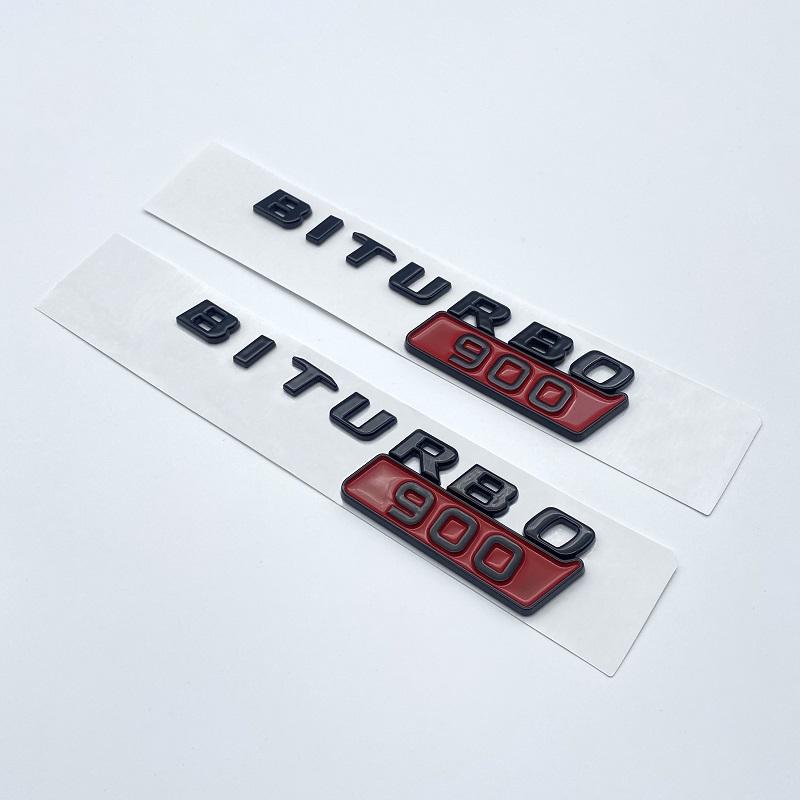 Auto ABS BITURBO 700 800 900 Logo Parafango Laterale Bagagliaio Carrozzeria Emblema Distintivo Adesivi Per Benz Brabus Classe G G700 G800 G900 W463