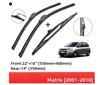 Suitable for Hyundai Matrix 2001-2010 Front and Rear Wiper Blades Windshield Wipers