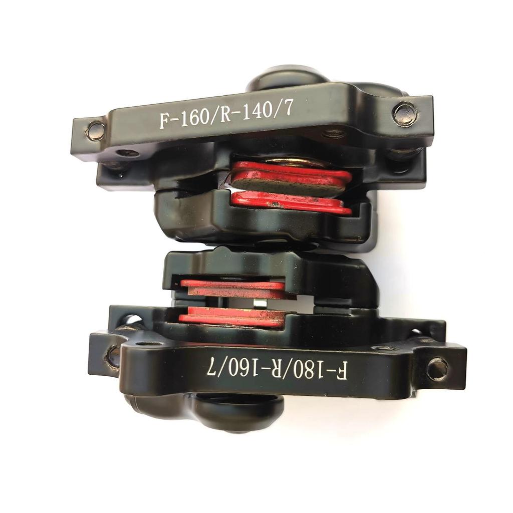 BB7 Mountain Bike Disc Brake Set: Front & Rear Calipers with Square/Round Pads for Bikes & Electric Scooters