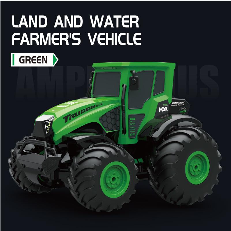 AAYR1 1551 1:14 Full Scale Amphibious Vehicle 2.4G Remote Control Full Scale Throttle Can Be Off-Road And Climb Remote Control Car Toy
