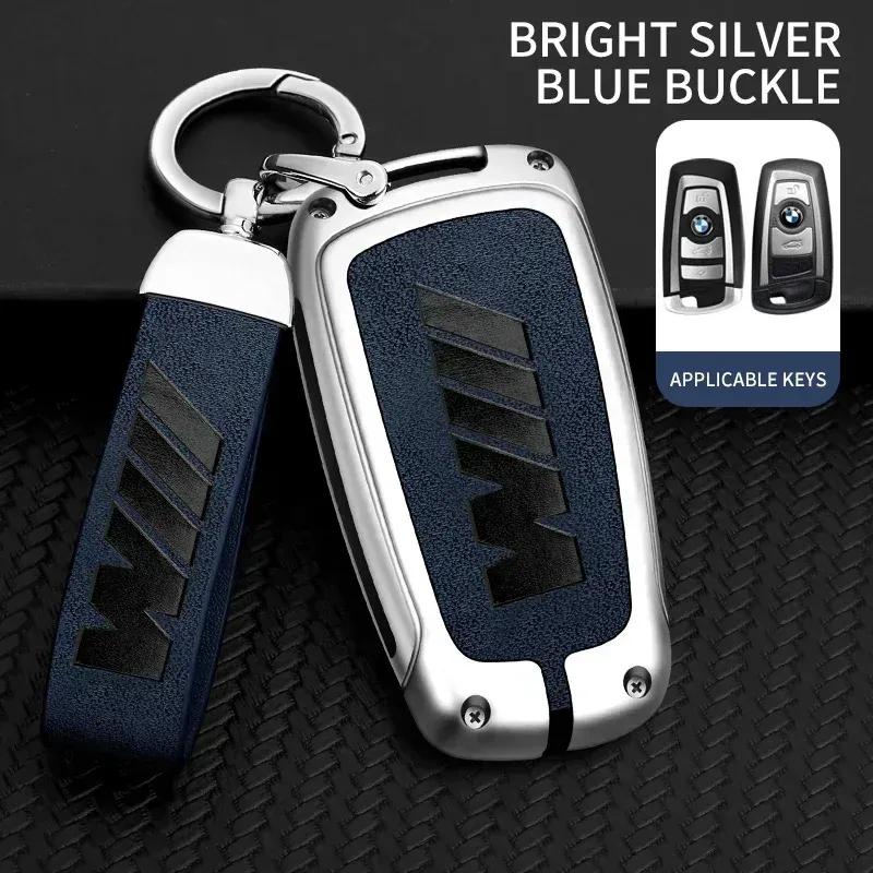 -Zinc Alloy Car Key Case Cover Holder Shell Fob For Bmw F20 F30 G20 F31 F34 F10 G30 F11 X3 F25 X4 I3 M3 M4 1 3 5 Series Accessor