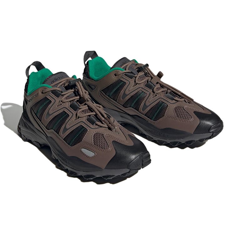 Adidas Hyperturf Adventure Earth Strata Green Unisex Tenisky Hnědá Jádrově černá Kolegiální zelená HQ6606