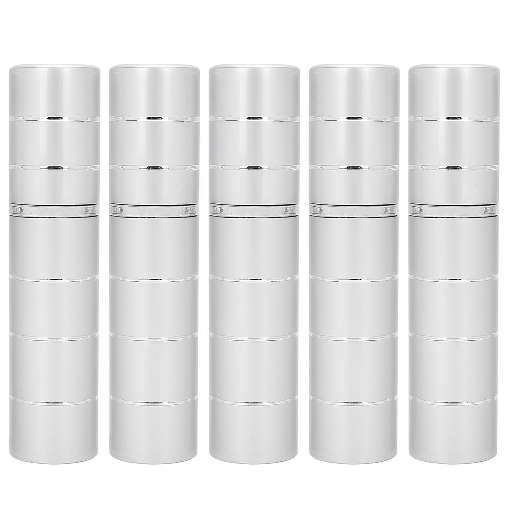 5pcs Perfume Bottle Refillable Liquid Empty Container Glass Portable Atomizer Holder 10ml