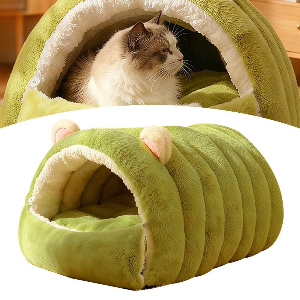 Comfortable Pet Snuggle Sack Puppy Nest Closed Cat Sleeping Bag Sleeping Bag Nest for Winter