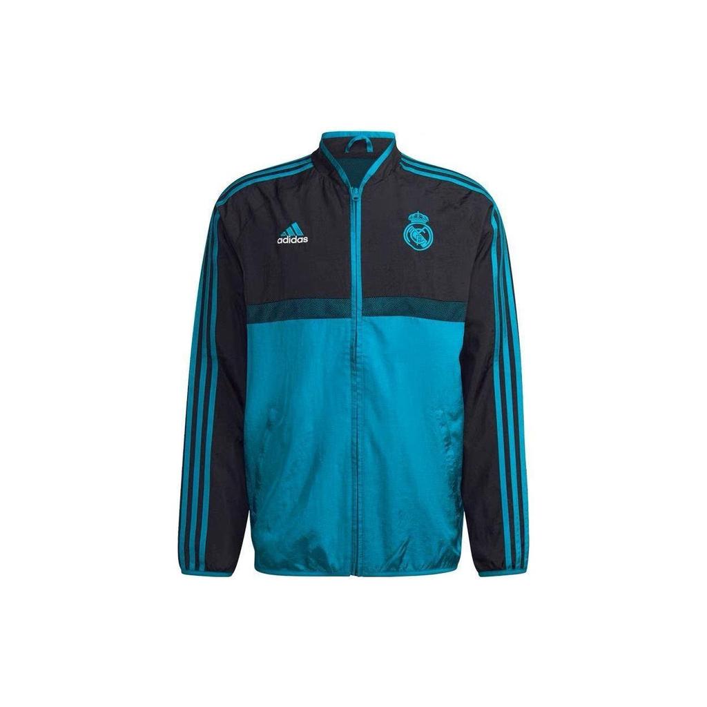 adidas Veste Décontractée Homme avec Imprimé Logo de Marque Épissé Vêtements d'Extérieur Bleu GR4251