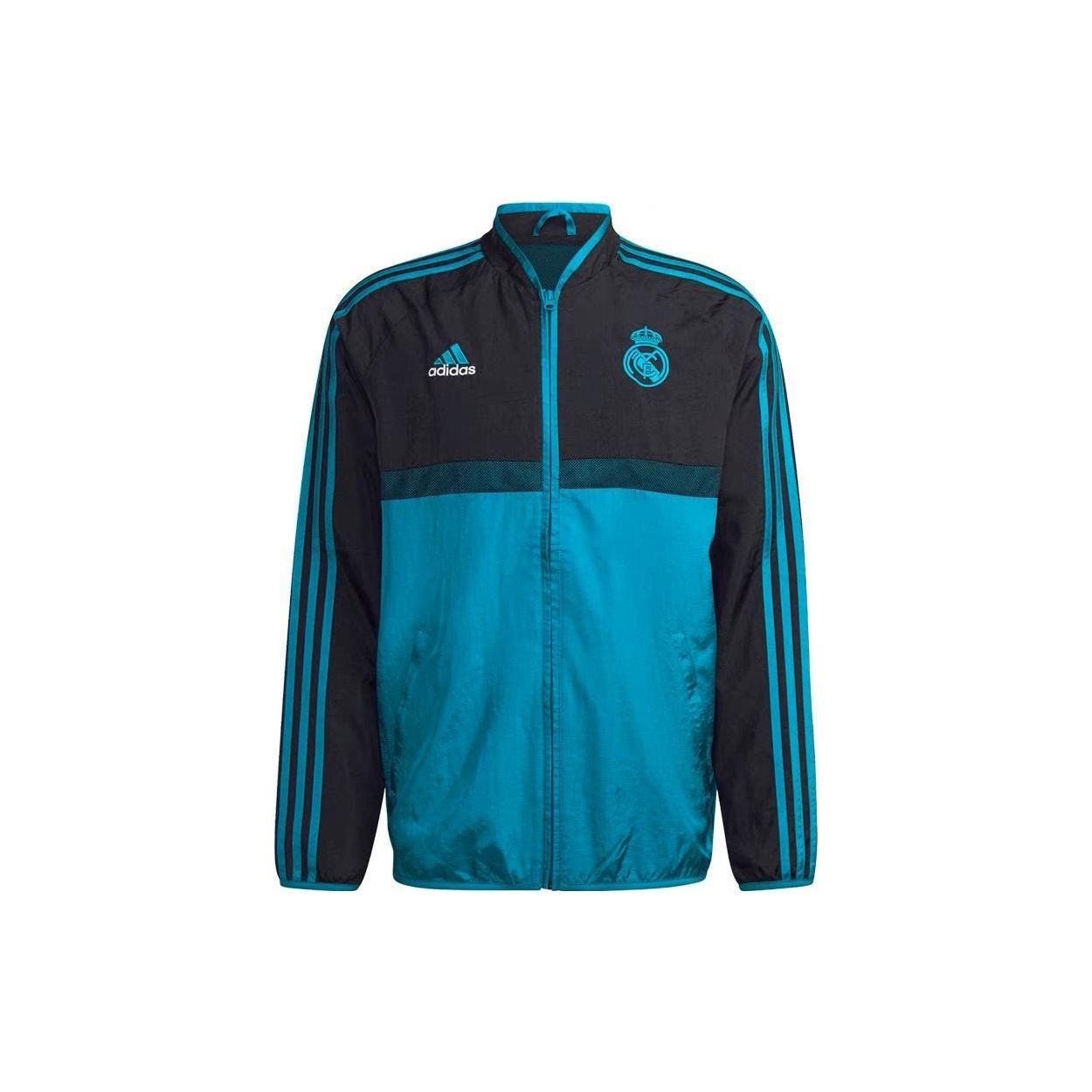 adidas Real Madrid Icons Woven Jacket Black Blast Emerald GR4251 M