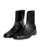 Customade Daniel Cowhide Square Toe Zipper Boots 4Cm (Cr0086Bk)