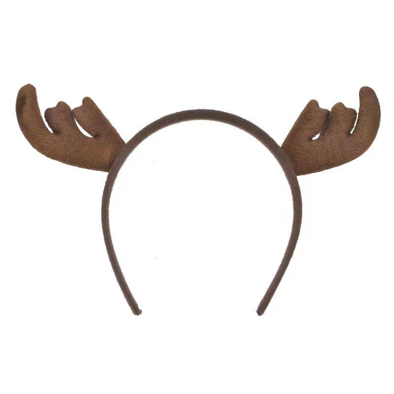 Cute Cartoon Reindeer Antler Headband Christmas Hair Clip Accessory