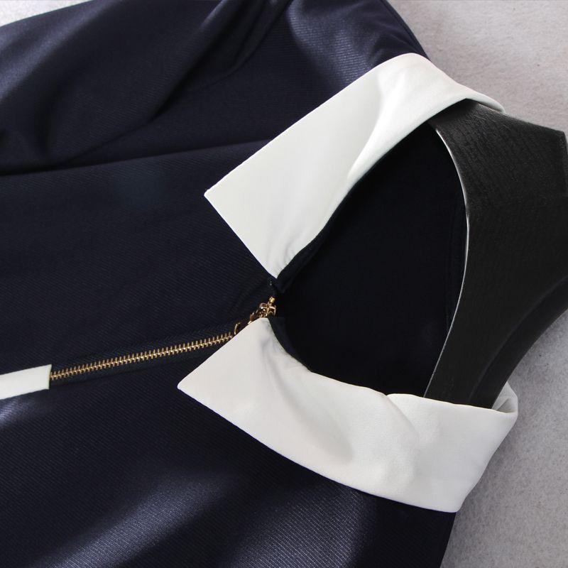 Workplace Minimalist Magic Weapon Ol Peter Pan Collar Dress