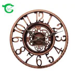 Outdoor Resin Wall Clock Waterproof, 12 Inch Silent Non Ticking Clock Decorative Clock for Patio, Garden, Pool or Living Room